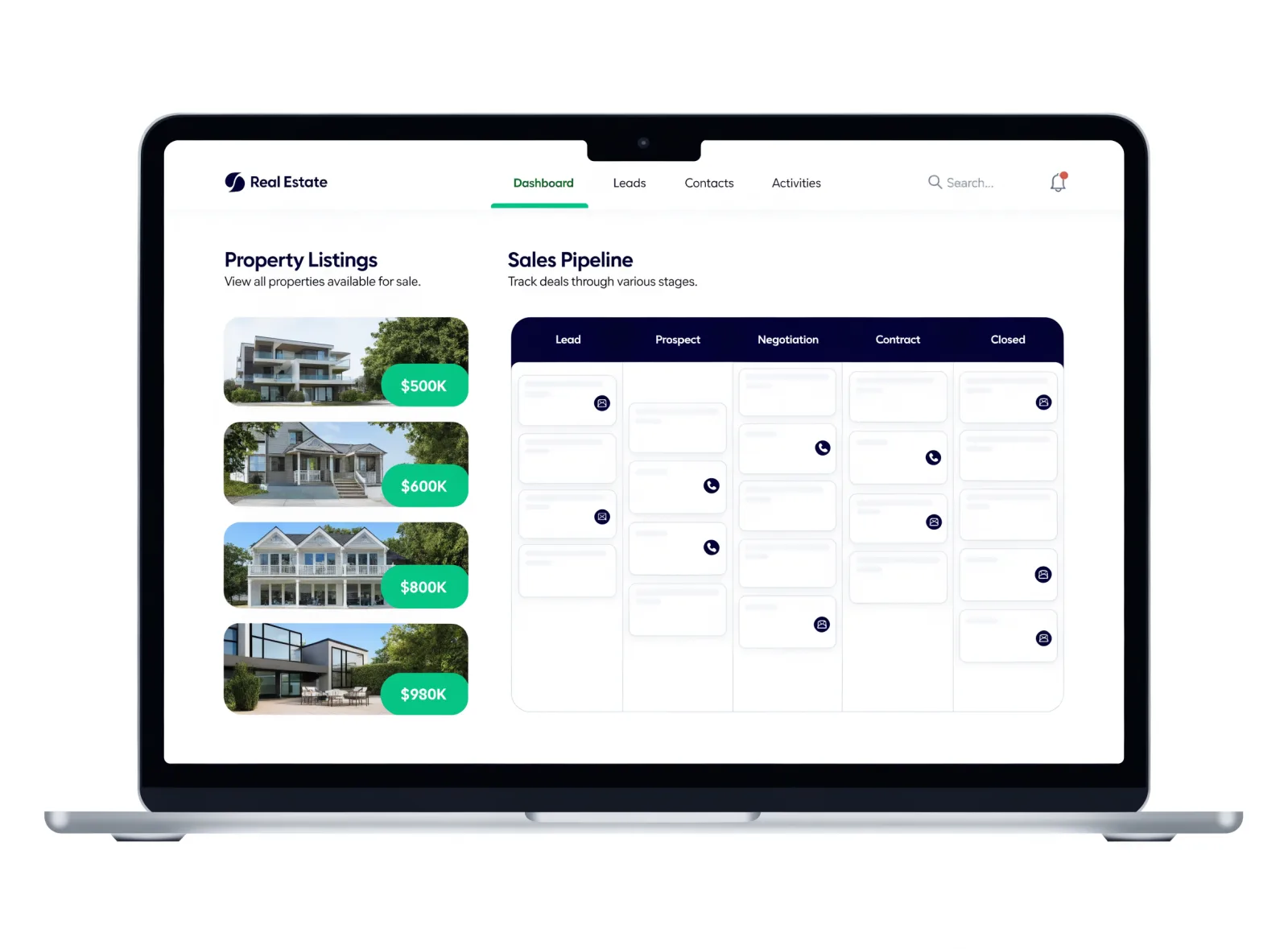 Real Estate Listings & CRM